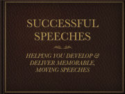 Successful Speeches