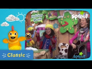 Laurie Berkner, Carly, and Chica sing Jingle Bells on the Sunny Side Up Show