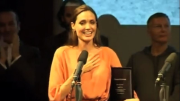 Video: Angelina Jolie Breaks Into Tears Getting Honored With Brad Pitt by Her Side