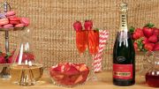 A Spirited Strawberry Spin on the Kir Royale