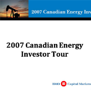 2007 Canadian Energy Investor Tour