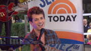 Charlie Puth performs 'One Call Away' on the TODAY plaza