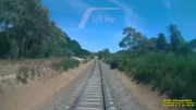 Man jumps for his life seconds before high-speed train whistles past