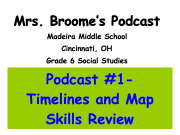 Mrs. Broome's Podcast