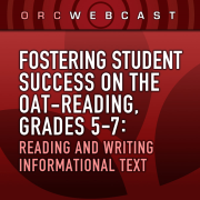 Fostering Student Success on the OAT-Reading, Grades 5-7