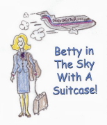 Betty in the Sky with a Suitcase!