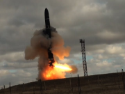 Запуск межконтинентальной ракеты «Воевода»