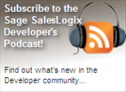 Sage SalesLogix Developer's Podcast